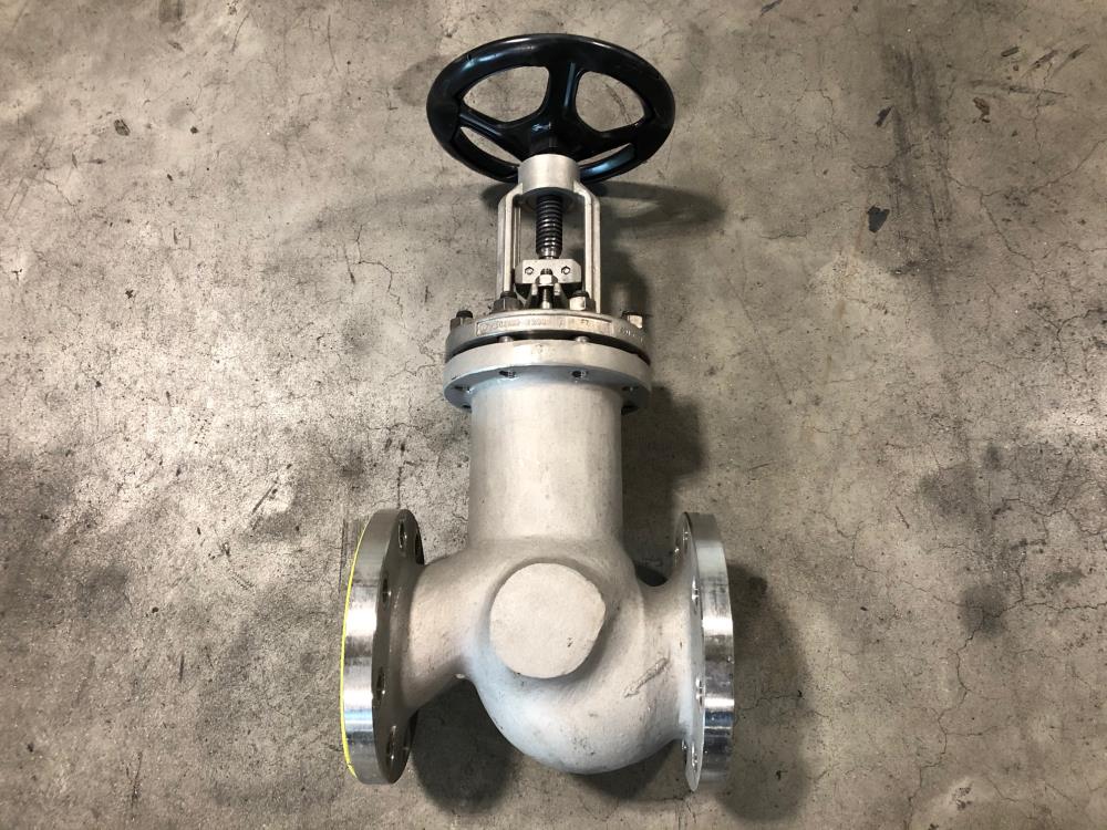 Klaus Union 4" 150# Globe Valve, Steel/Stellite